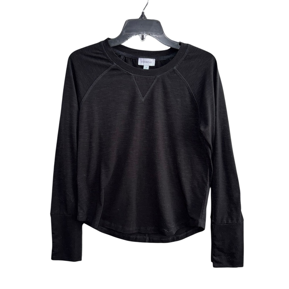 🔥3/$30 🔥 Evereve Black Long Sleeve Shirt Size Small